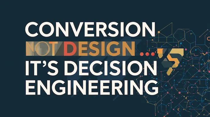 Conversion Is Not Design — It’s Decision Engineering